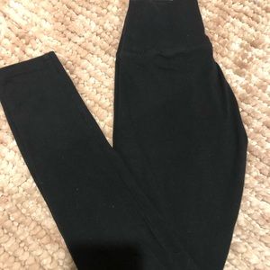 black cotton aerie leggings high waisted
